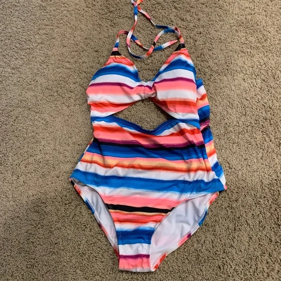 COPY - NWOT Clean Water Striped One Piece Swimsuit: XL - Picture 5 of 7
